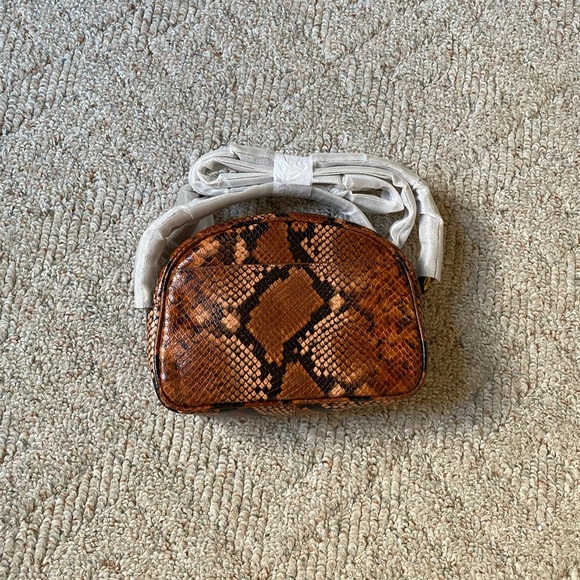 JCREW Leather Feaux Snakeskin Bag - Picture 4 of 4